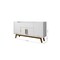 Manhattan Comfort Addie 53.54 Sideboard with 5 Shelves in White 244BMC6 - alternate 6